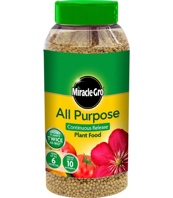MIRACLE GRO ALL PURPOSE CONTINUOUS RELEASE PLANT FOOD SHAKER JAR 1.3 KG