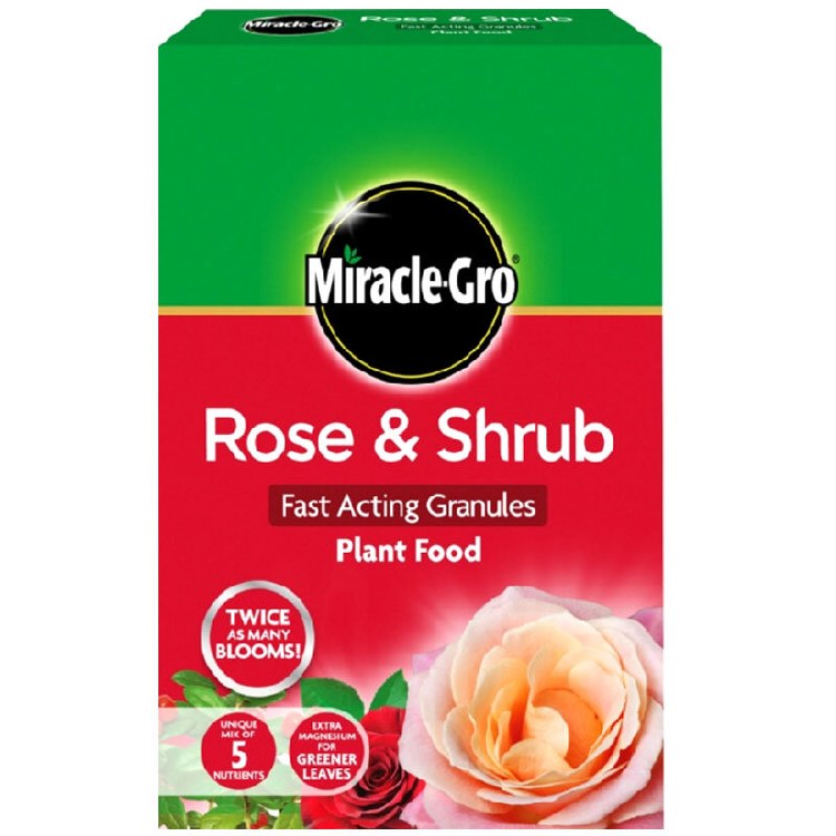 MIRACLE-GRO ROSE &amp; SHRUB FAST ACTING GRANULES PLANT FOOD 3 KG