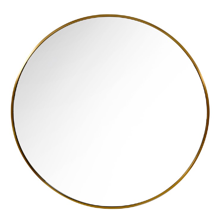 MODENA ROUND WALL MIRROR GOLD 90CM