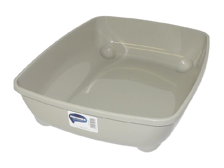 MODERNA CAT LITTER TRAY LARGE 50CM - GREY