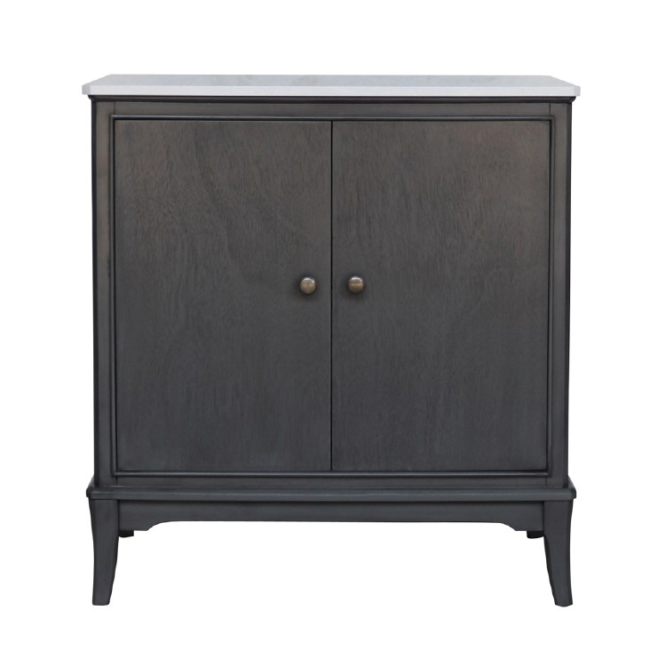 MONROE 2 DOOR CABINET WITH MARBLE TOP RUSSELL