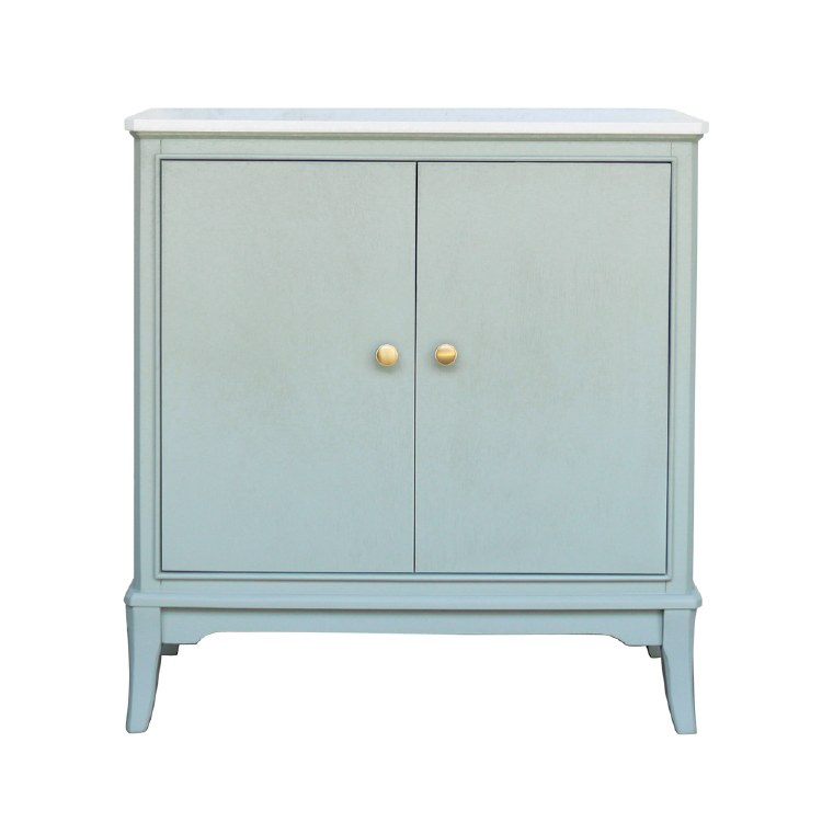 MONROE 2 DOOR CABINET WITH MARBLE TOP