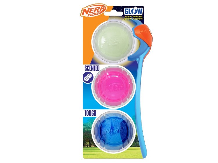 NERF TRIO BALLS GLOW/SCENTED/SONIC 2.5"