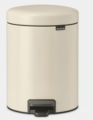 PEDAL BIN SOFT BEIGE 5L