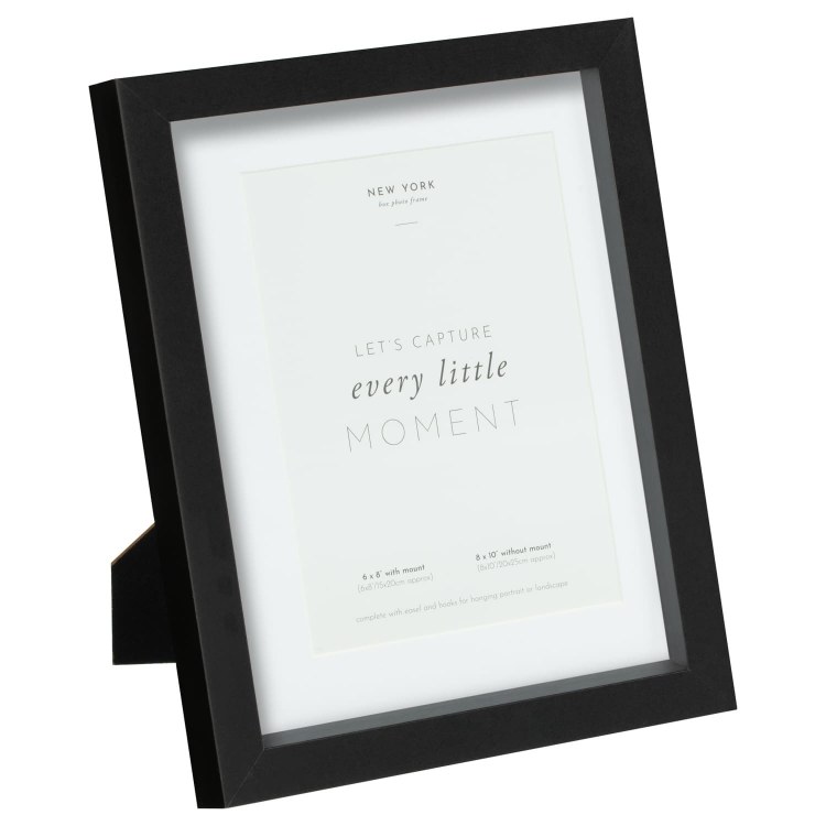 NEW YORK BOX PHOTO FRAME 6X8" - BLACK