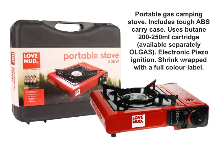 LOVE MUD PORTABLE GAS STOVE