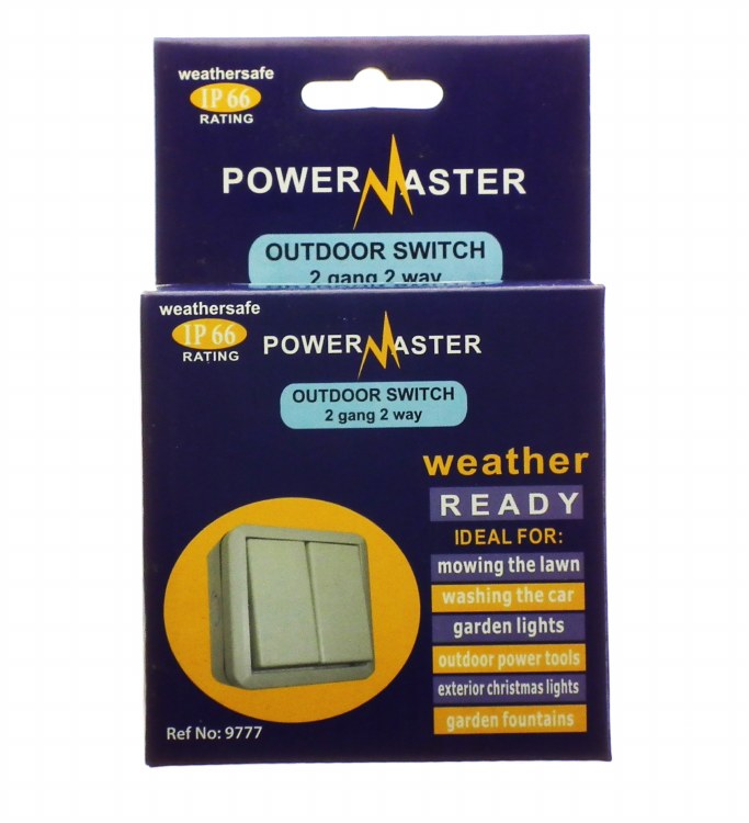POWERMASTER 2 GANG 2 WAY OUTDOOR SWITCH IP66