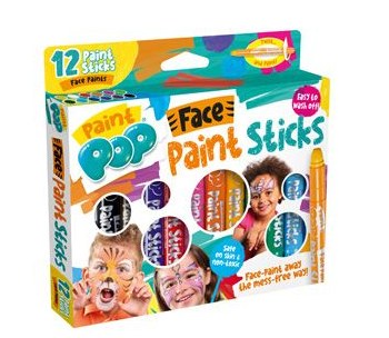 PAINT POP FACE PAINT STICKS 12 PIECES