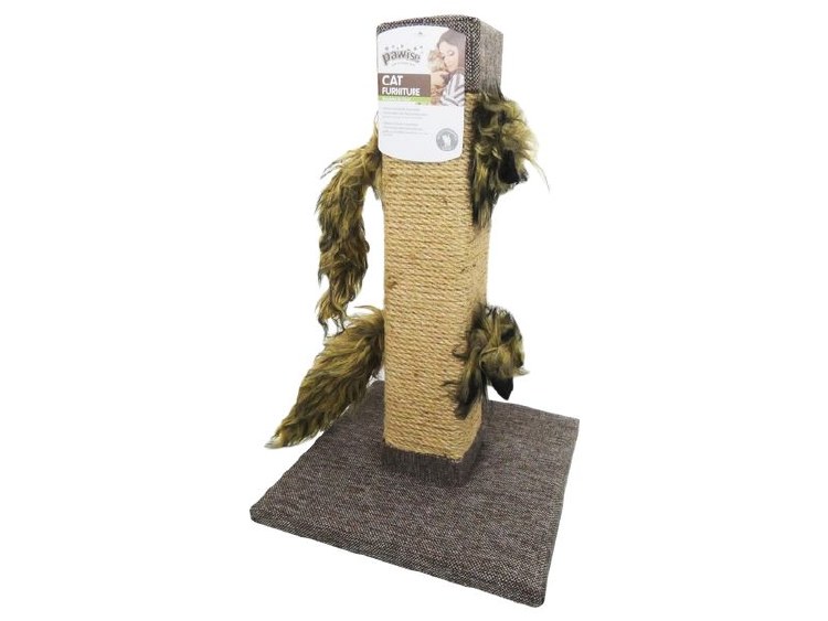 PAWSIE FUNIMALS SCRATCH POST SQUARE