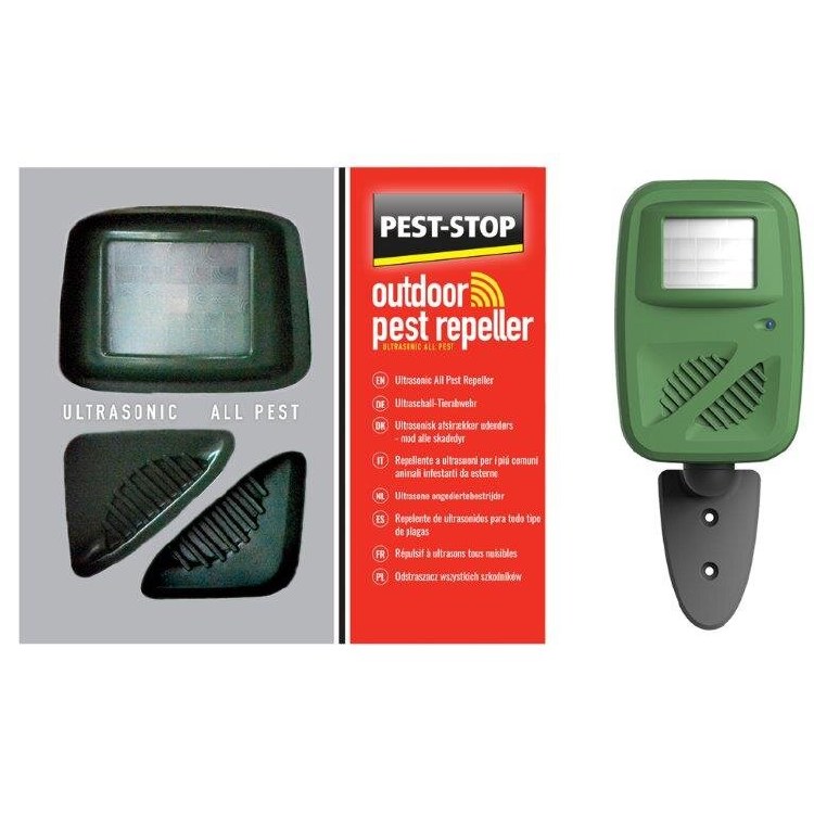 PEST-STOP OUTDOOR PEST REPELLER - ULTRASONIC ALL PEST