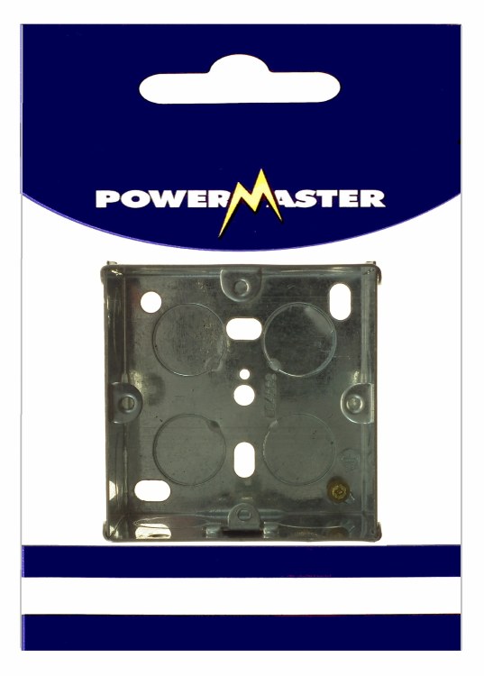 POWERMASTER 1 GANG 47 MM FLUSH METAL BOX
