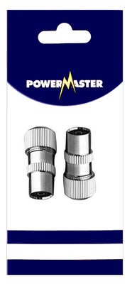 POWERMASTER 2 PCE COAXIAL METAL TV PLUG