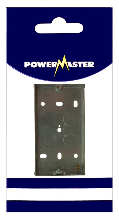 POWERMASTER 2 GANG 35 MM FLUSH METAL BOX