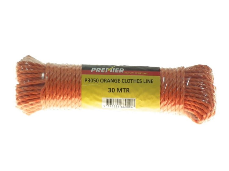 PREMIER ORANGE CLOTHES LINE 30MTR