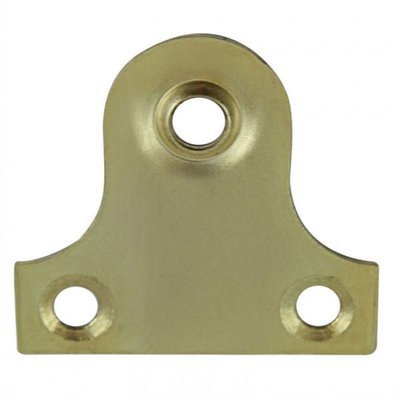 PREMIER 4 PCE 38 MM GLASS PLATES ROUND BRASSED E.B.