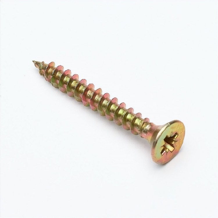 PREMIER 200 PCE 3 X 25 MM SINGLE DRIVE ZINC AND YELLOW PASSIVATED SCREW JAR