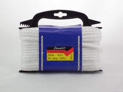 PREMIER 20 MTR 6 MM MULTI-FUNCTIONAL ROPE - WHITE