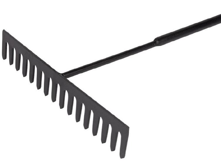 PREMIER ASPHALT / TARMAC RAKE WITH STEEL HANDLE