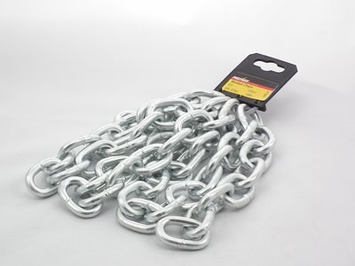 PREMIER 2.5 MTR 2 X 12 MM BRIGHT ZINC PLATED WELDED CHAIN