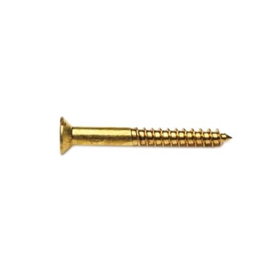 PREMIER 30 PCE 6 X 1&quot; CSK SLOTTED SCREW BRASS BLISTER