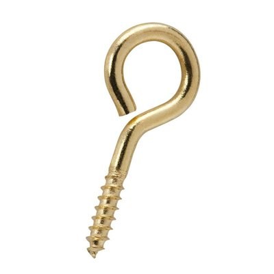 PREMIER 20 PCE 17 X 15 MM FRAME SCREW EYES BRASSED E.B.
