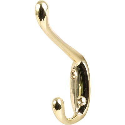PREMIER HAT &amp; COAT HOOK BRASSED