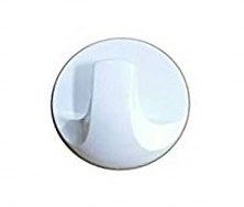PREMIER WHITE SELF ADHESIVE HOOK LARGE ROUND - 2 PACK
