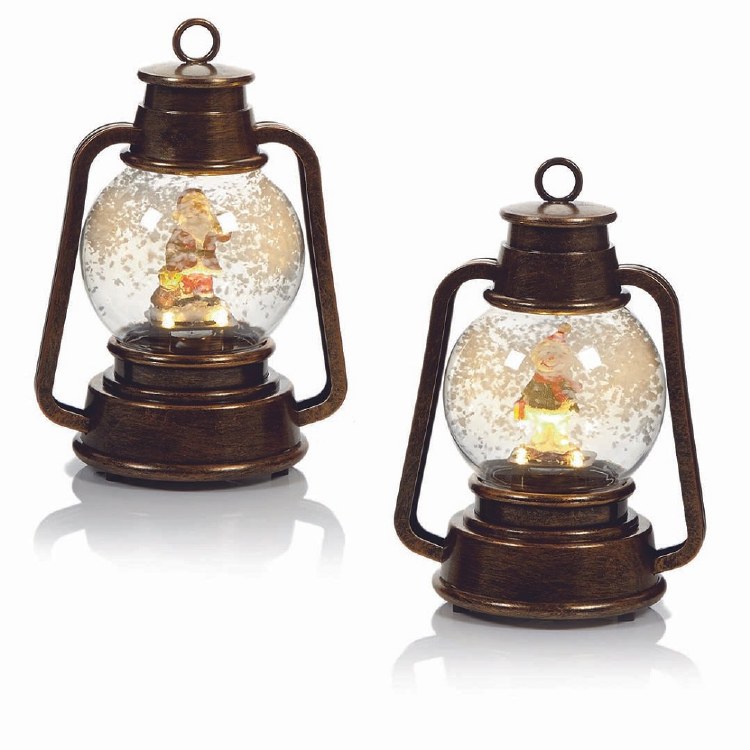 PREMIER MUSICAL SNOW BLOWING LAMP 23CM