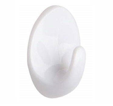 PREMIER 3 PCE SELF ADHESIVE HOOK SMALL OVAL -  WHITE
