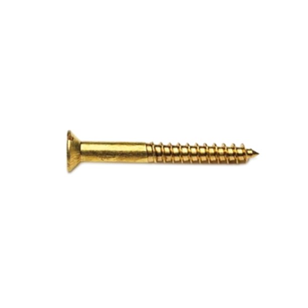 PREMIER 30 PCE 4 X 1" SLOTTED SCREW BRASS BLISTER