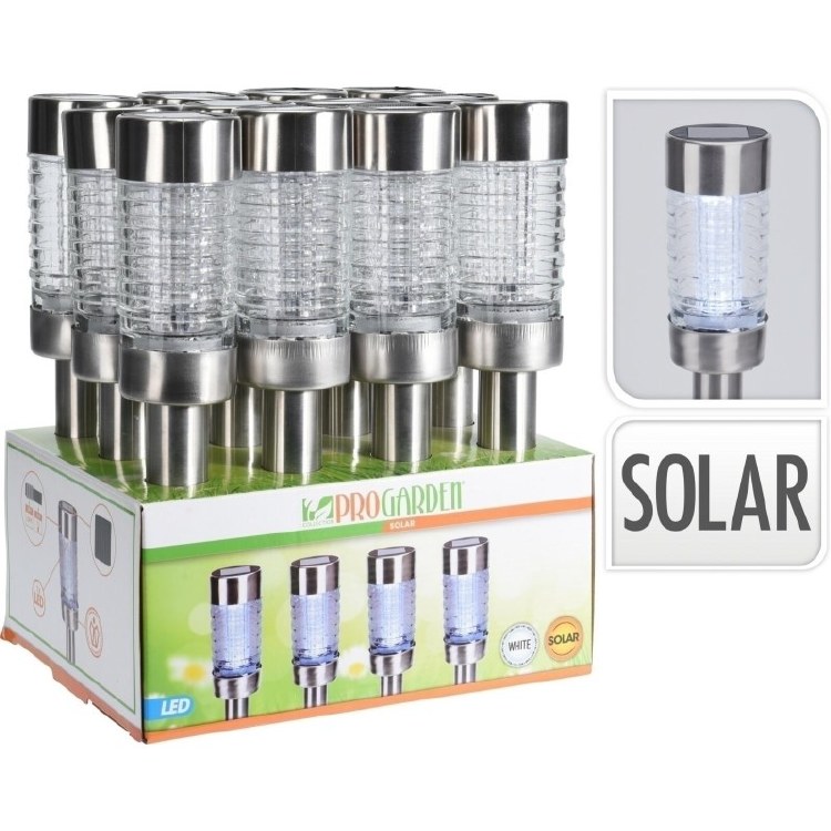 PROGARDEN SOLAR LIGHT STAINLESS STEEL LIGHT