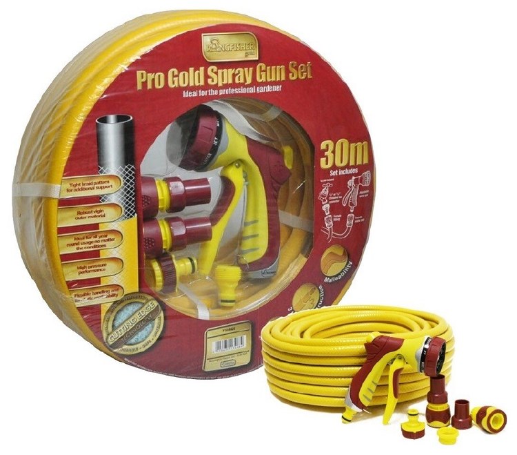 PRO GOLD 30M HOSE &amp; SPRAY GUN SET