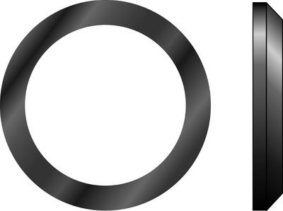 5 PACK OUTLET TRAP WASHERS 1 1/2"