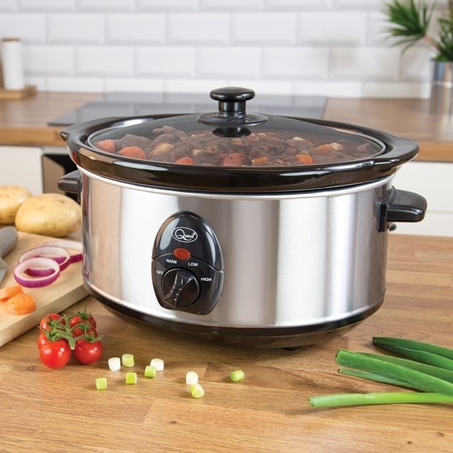 QUEST STAINLESS STEEL 3.5L SLOW COOKER