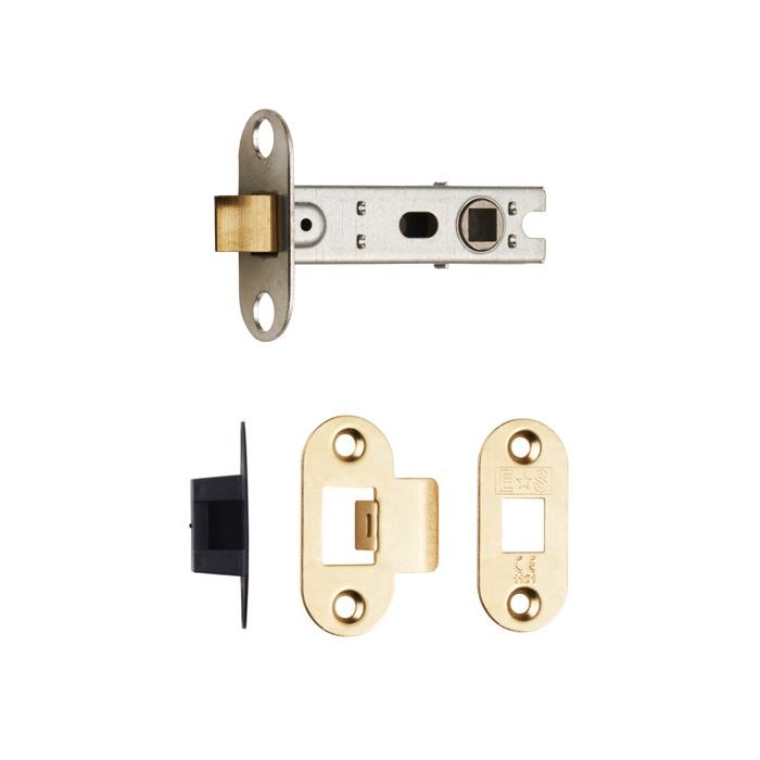 RADIUS 2.5IN BRASS TUBULAR LATCH
