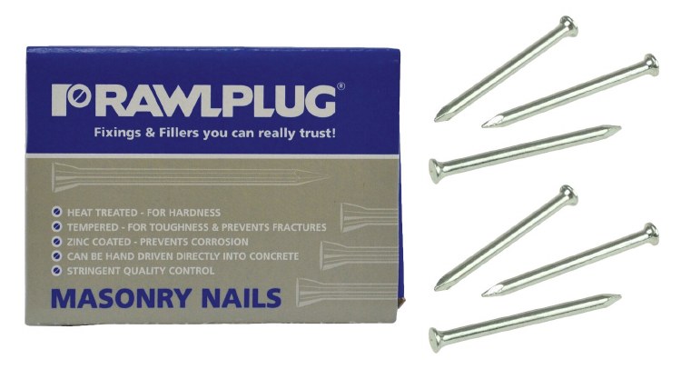 RAWLPLUG MASONARY NAILS 3.5 X 75MM