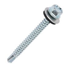 RAWLPLUG SELF-DRILL SCREW FOR TIMBER 5.5 X 25MM WITH WASHERS BOX OF 100