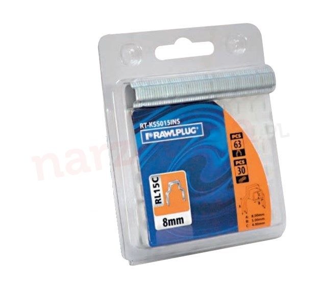 RAWLPLUG STAPLES FOR RL14C/RL15C 8MM
