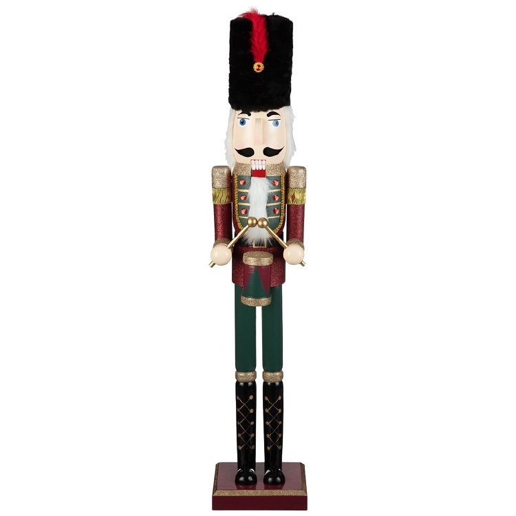 CHRISTMAS NUTCRACKER 91CM - RED &amp; BLACK