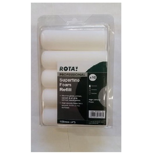 ROTA PROFESSIONAL 16152010 4" FOAM ROLLERS PK X 10