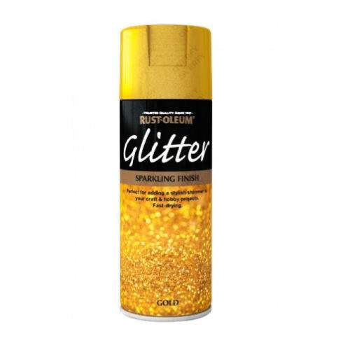 RUST-OLEUM SPARKLING FINISH GLITTER SPRAY PAINT - GOLD