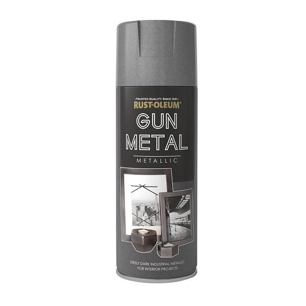 RUST-OLEUM ELEGANT GUN METAL GREY METALLIC 400ML