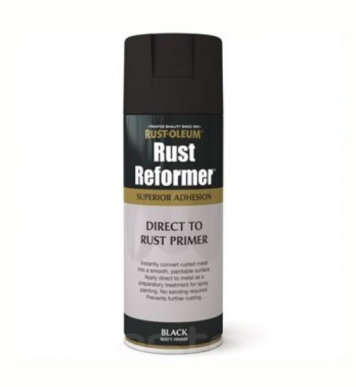 RUST-OLEUM RUST REFORMER - DIRECT TO RUST PRIMER - BLACK SPRAY