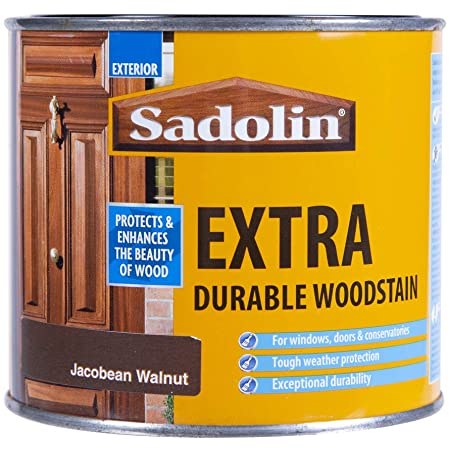 SADOLIN EXTRA DURABLE WOODSTAIN - JACOBEAN WALNUT 500ML