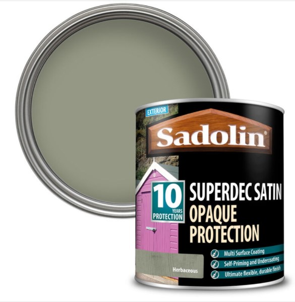 SADOLIN SUPERDEC SATIN 1L HERBACEOUS