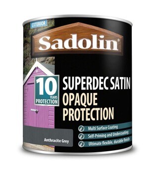 SADOLIN SUPERDEC SATIN 1L ANTHRACITE GREY