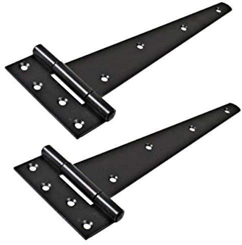 SASTA 4INCH BLACK JAPANNED TEE HINGE - PAIR