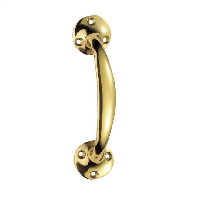 SASTA 6IN ANTIQUE BRASS BOW HANDLE