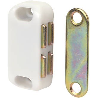 SASTA WHITE MAGNETIC CATCHES - PACK OF TWO