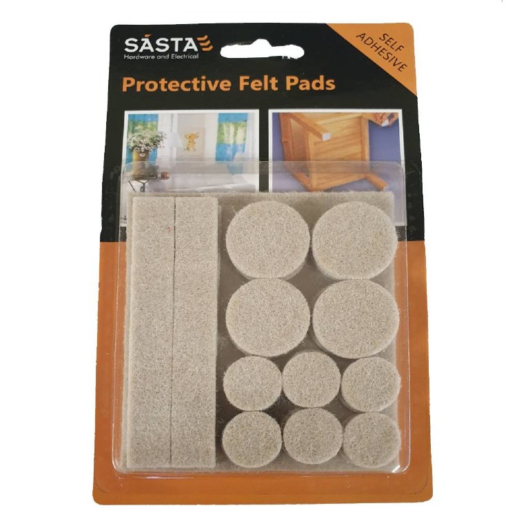 SASTA PROTECTIVE FELT PADS - SELF ADHESIVE ( 25 PACK )